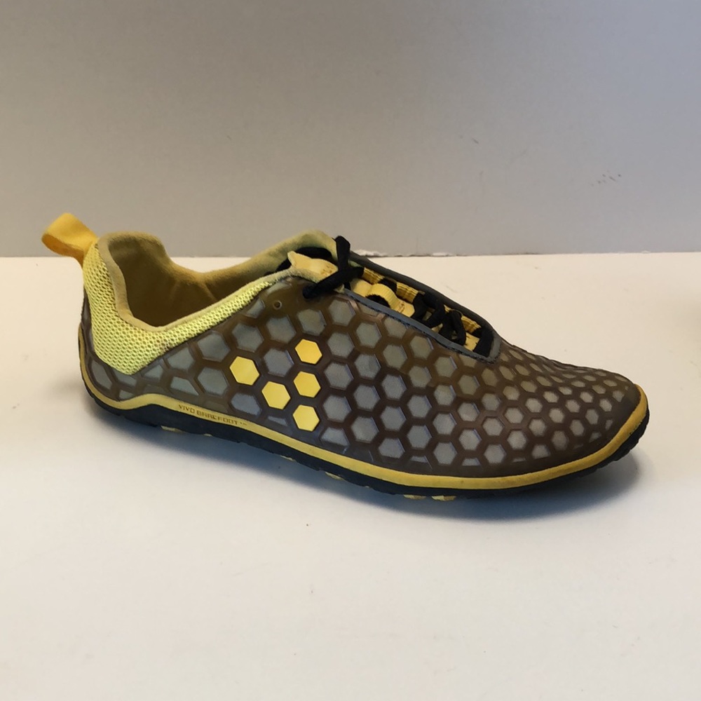 Vivo Barefoot Women's Honeycomb Yellow and Brown Sneakers